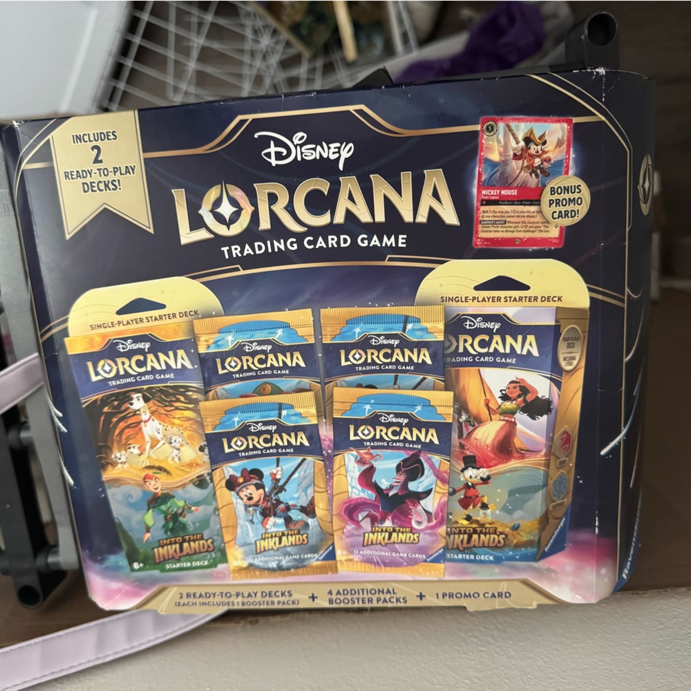 Disney Lorcana Card Game Set with Colorful Decks